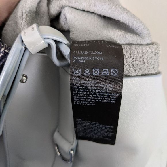 All Saints Paradise North South Leather tote blue - Picture 9 of 13